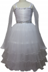 GIRLS CASUAL DRESSES  (0232322) WHITE